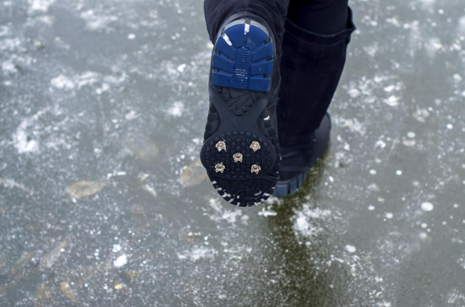 Walking over ice